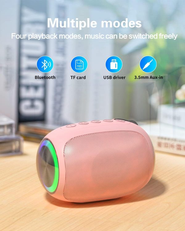 Bluetooth Speakers, A66 Wireless Speakers,5W Portable Wireless Speakers with Clear Sound,Multi Playing Modes, Compatible with Cellphone, PC for Home or Outdoors - Image 5