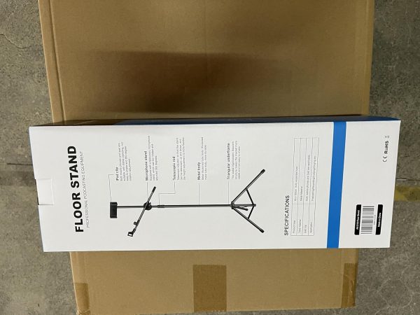 Boom Mic Stand,Aokeo Microphone Stand Floor Tablet Mic Stand Tripod Adjustable 42-68 Inch Portable Mic Stand Boom Carrying Bag,Support Microphone Any Combination - Image 9